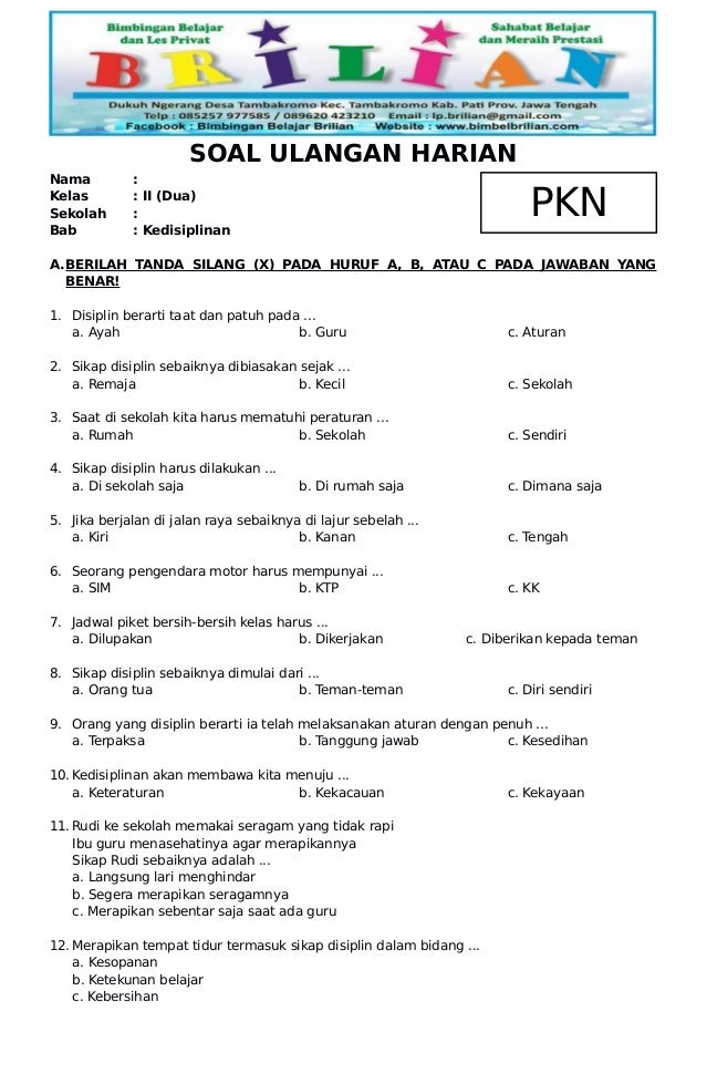 10 Contoh Soal HOTS PPKN SD Kelas 3 Terbukti Efektif Latih Berpikir Kritis Siswa Terbaru 10 Contoh Soal HOTS PPKN SD Kelas 3 Terbukti Efektif Latih Berpikir Kritis Siswa Terbaru