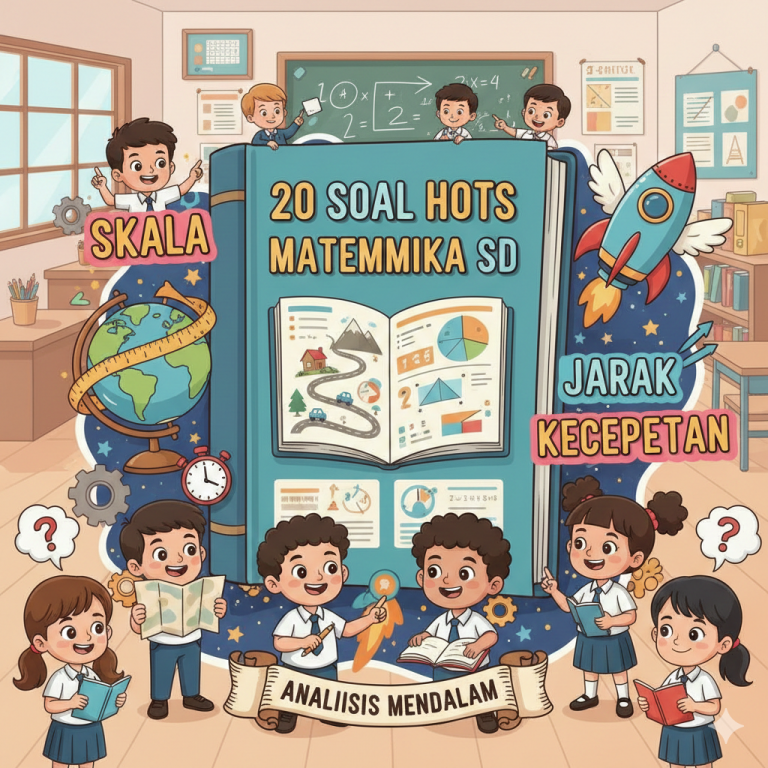 20 Contoh Soal HOTS Matematika SD Skala Jarak dan Kecepatan dengan 20 Contoh Soal HOTS Matematika SD Skala Jarak dan Kecepatan dengan