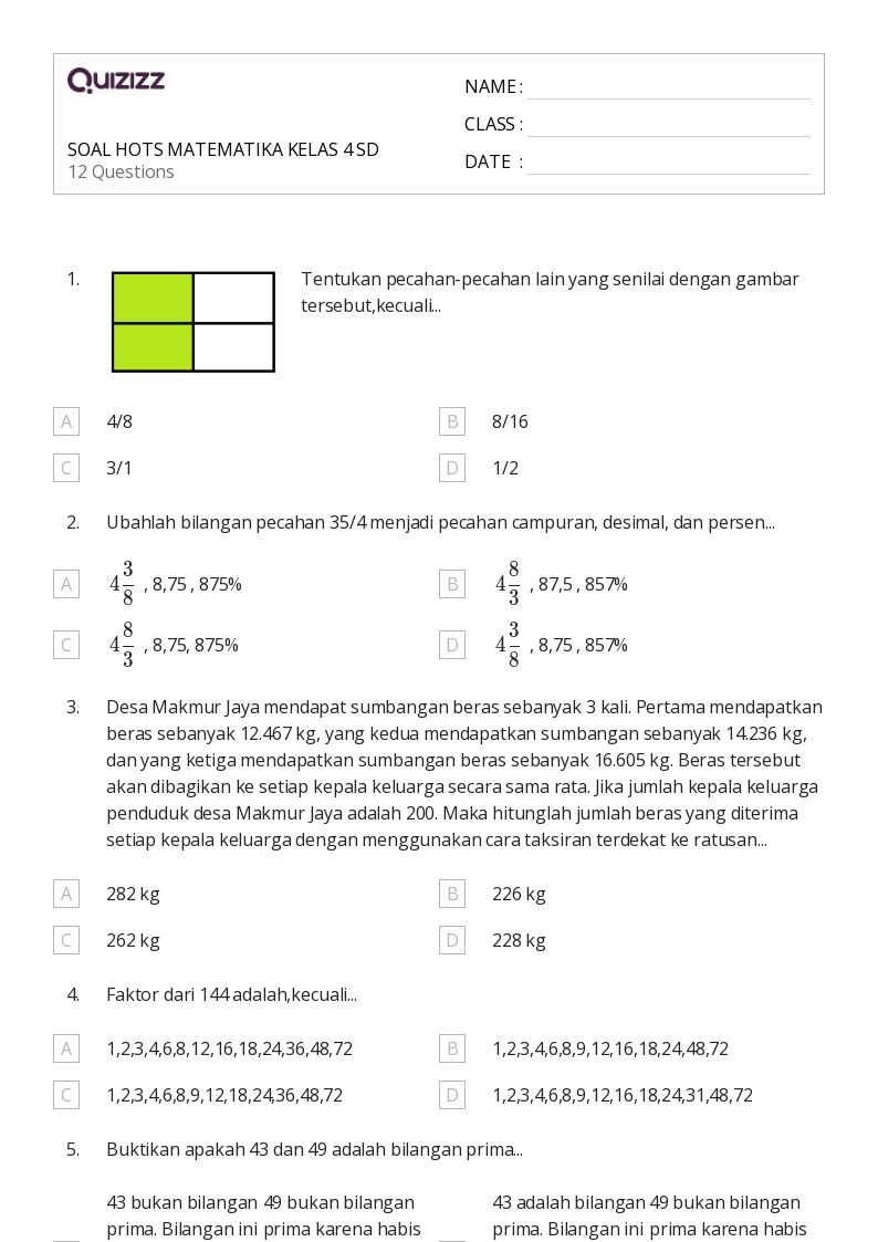 7 Rahasia Mudah Menguasai Contoh Soal HOTS Matematika Kelas 4 SD KD 3.9 Terbukti Ampuh 7 Rahasia Mudah Menguasai Contoh Soal HOTS Matematika Kelas 4 SD KD 3.9 Terbukti Ampuh