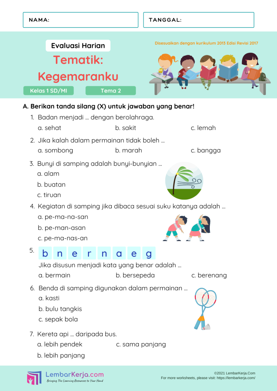 Menjelajahi Dunia Benda di Sekitar Kita Contoh Soal Tematik Kelas 4 Menjelajahi Dunia Benda di Sekitar Kita Contoh Soal Tematik Kelas 4