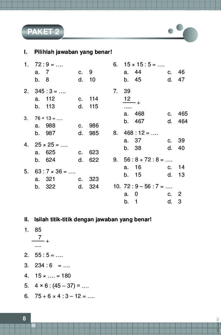 Ternyata Ini 7 Rahasia Cepat Menjawab Contoh Soal HOTS Matematika SD Kelas 3 Terbukti Ternyata Ini 7 Rahasia Cepat Menjawab Contoh Soal HOTS Matematika SD Kelas 3 Terbukti