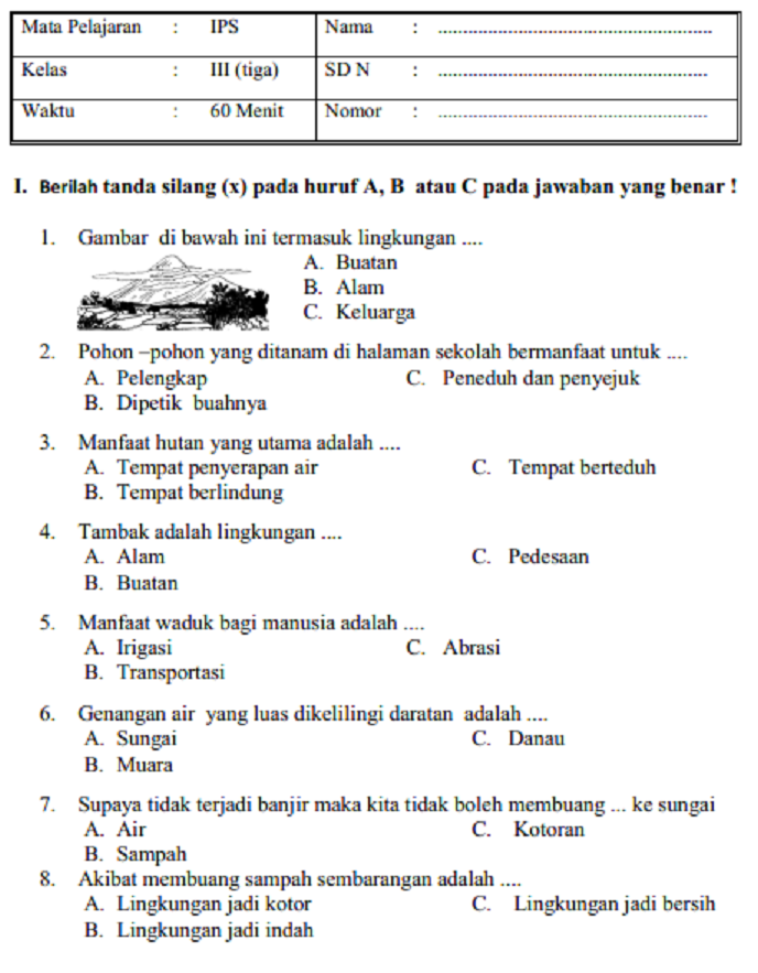 contoh soal hots ips sd kelas 3 contoh soal hots ips sd kelas 3