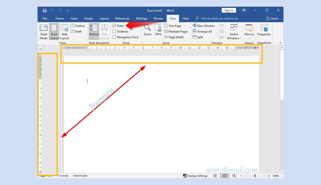 Ternyata Begini Cara Memunculkan Mistar di Word, Hanya 3 Langkah Mudah