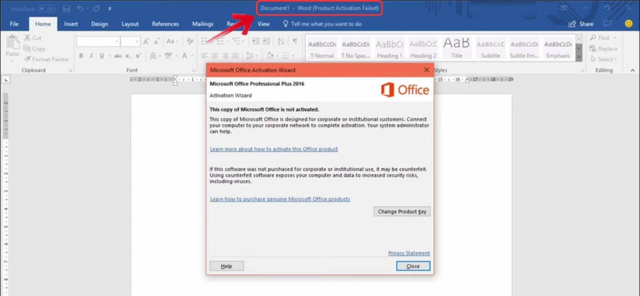 Ternyata Ini Cara Memperbaiki Microsoft Word Product Activation Failed 2019 yang Benar