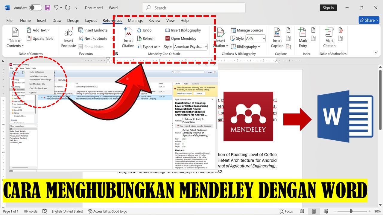 Ternyata Semudah Ini Cara Masukin Mendeley ke Word Hanya 3 Langkah Ternyata Semudah Ini Cara Masukin Mendeley ke Word Hanya 3 Langkah