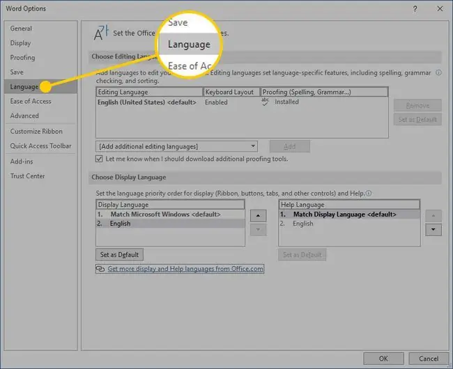 ว ธ เปล ยนภาษาใน Microsoft Word และ Office ไมโครซอฟท