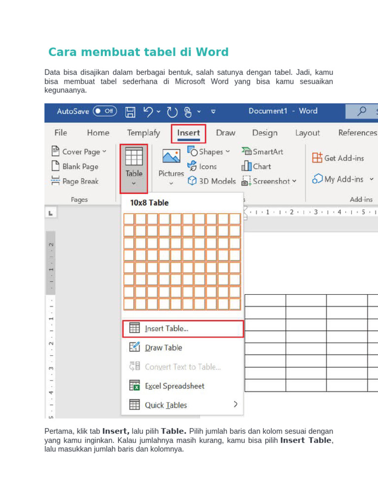 5 Cara Menomori Tabel di Word yang Jarang Diketahui, Pemula Wajib Coba 5 Cara Menomori Tabel di Word yang Jarang Diketahui, Pemula Wajib Coba