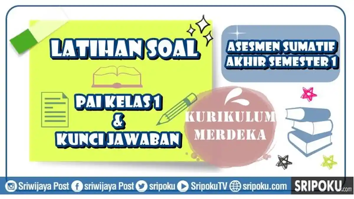 15 Soal PAI Kelas 1 Tahun 2025 Kurikulum Merdeka Kunci Jawaban ASAS 1