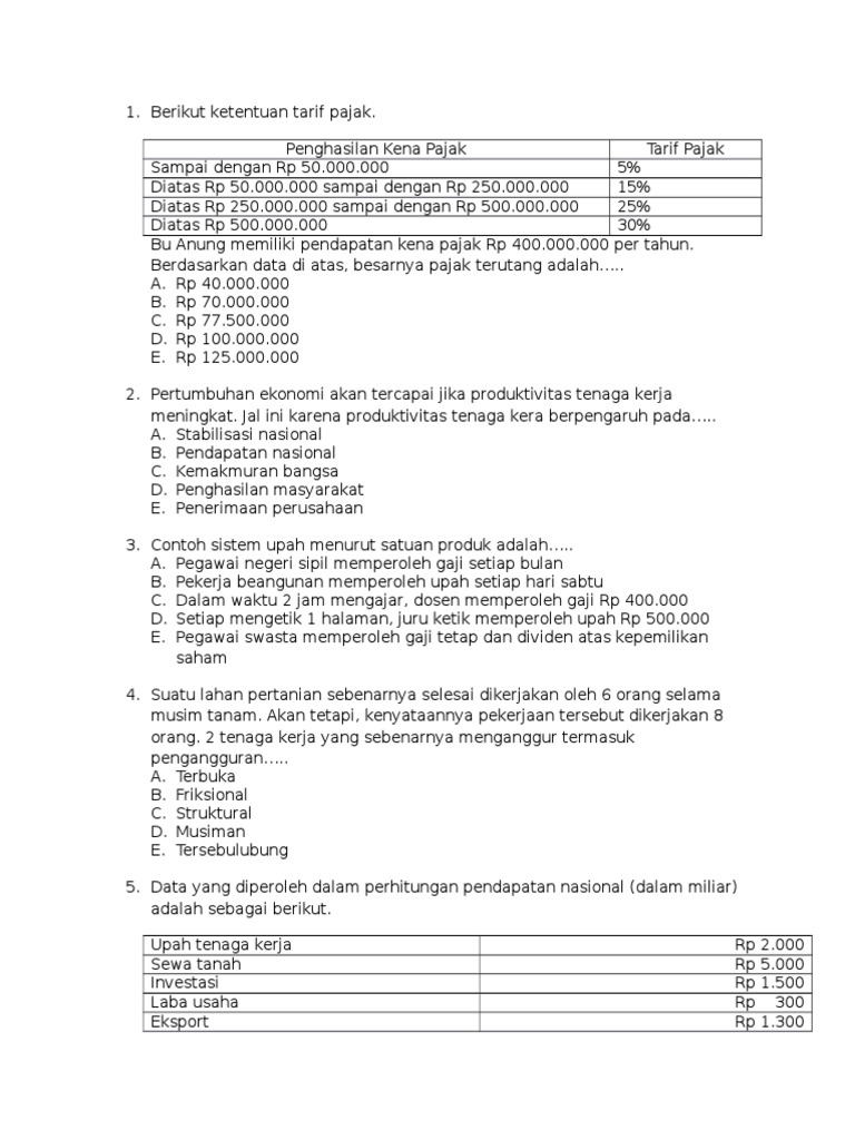10 Contoh Soal UAS Ekonomi Kelas 11 Semester 1 Perpajakan yang Wajib Kamu Kuasai Sebelum Ujian 2026
