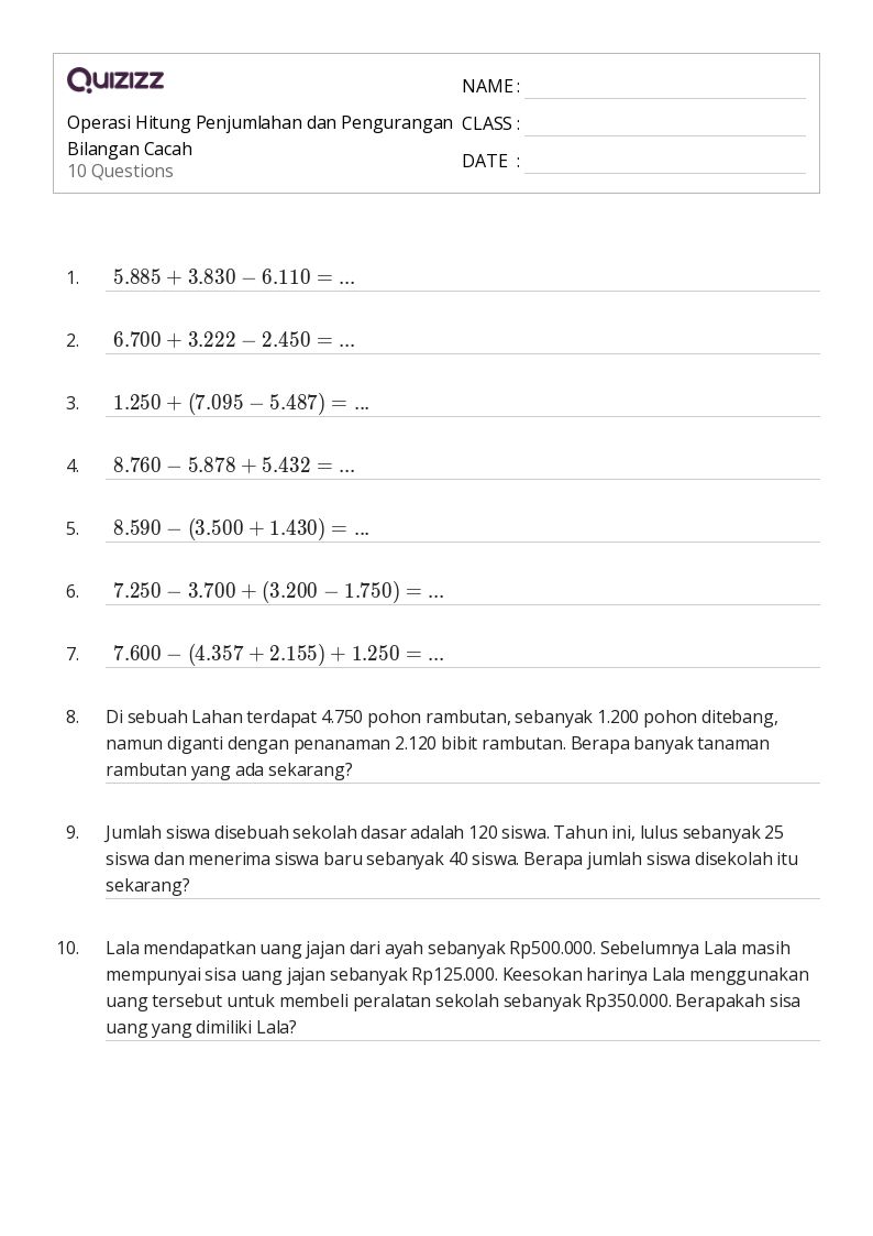 Menguak Misteri Angka Soal Cerita Operasi Hitung Bilangan Cacah untuk Menguak Misteri Angka Soal Cerita Operasi Hitung Bilangan Cacah untuk