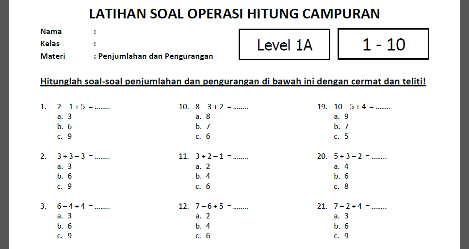 Operasi Hitung Campuran Penjumlahan Dan Pengurangan Dalchaebi Operasi Hitung Campuran Penjumlahan Dan Pengurangan Dalchaebi