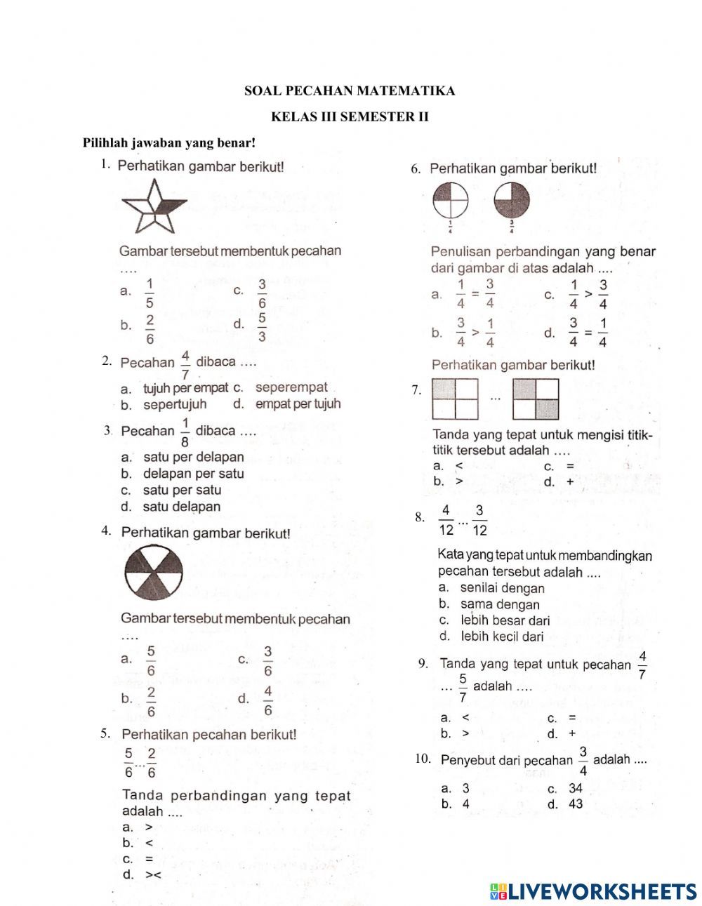 Contoh Soal UKK Matematika Kelas 3 KTSP 2006 Terbaru 2026 Lengkap dengan Kunci Jawaban dan Pembahasan Mudah Dipahami