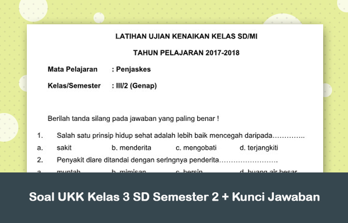 Contoh Soal UKK SD Kelas 3 Tematik Kurikulum 2013: 7 Prediksi Wajib Dikuasai Sebelum Ujian Kenaikan Kelas 2026 Contoh Soal UKK SD Kelas 3 Tematik Kurikulum 2013: 7 Prediksi Wajib Dikuasai Sebelum Ujian Kenaikan Kelas 2026