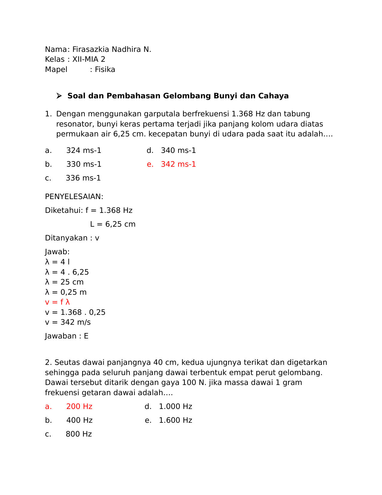 100 Soal Fisika Kelas 10 Beserta Jawabannya Contoh Soal Dan Jawaban 100 Soal Fisika Kelas 10 Beserta Jawabannya Contoh Soal Dan Jawaban