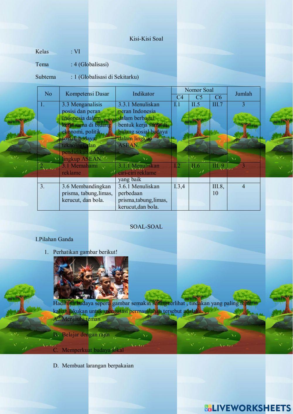 Terbukti Bantu Nilai Naik! download soal tema 4 subtema 1 kelas 6 Sekarang Juga Terbukti Bantu Nilai Naik! download soal tema 4 subtema 1 kelas 6 Sekarang Juga