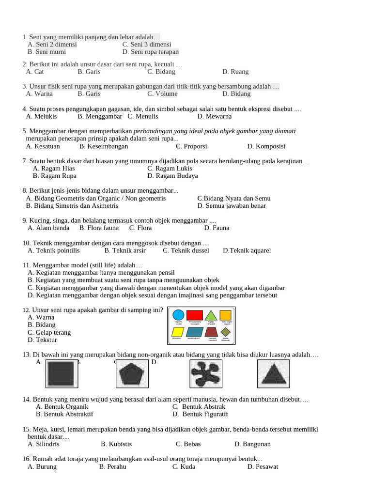 Bocoran Rahasia Kunci Jawaban Soal SBK Kelas 7 Semester 1 Agar Nilai Kamu Melejit Bocoran Rahasia Kunci Jawaban Soal SBK Kelas 7 Semester 1 Agar Nilai Kamu Melejit