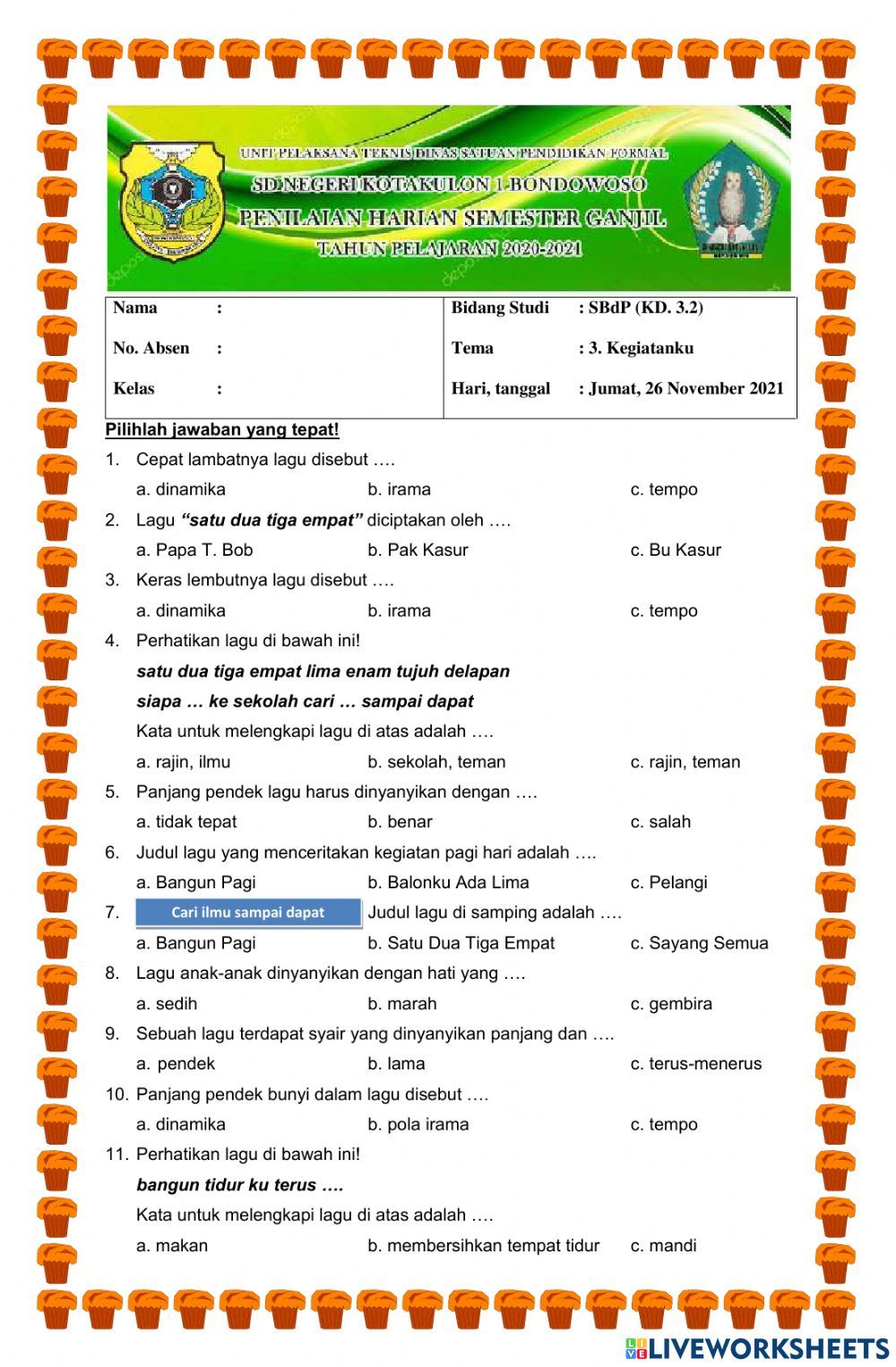 Rahasia Cara Menjawab soal sbdp kelas 1 sd dengan Mudah dan Cepat Rahasia Cara Menjawab soal sbdp kelas 1 sd dengan Mudah dan Cepat