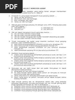 Rahasia Lulus Nilai Sempurna dengan Latihan Soal UAS Fisika Kelas 7 Semester 1 Ini